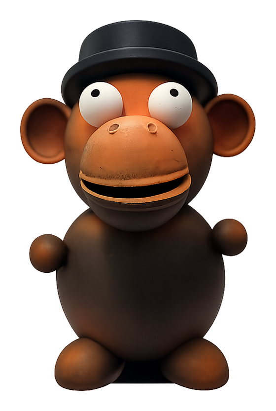 Figurine de singe en chocolat